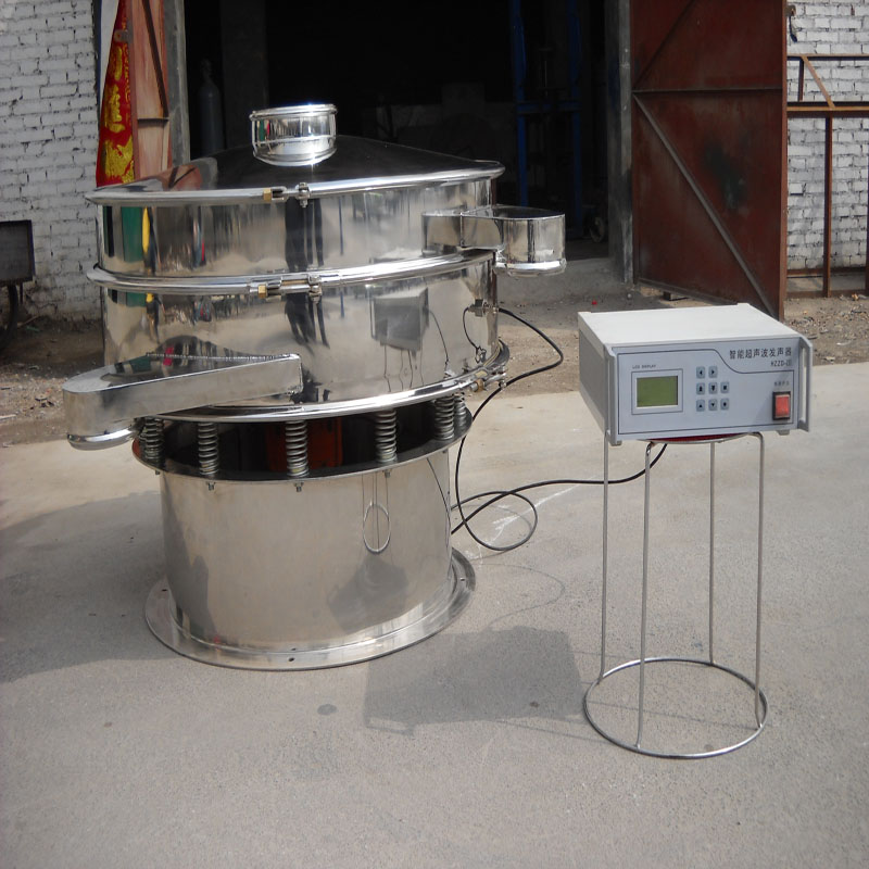 合眾牌超聲波振動篩 專業(yè)解決細(xì)粉堵網(wǎng)難篩現(xiàn)象