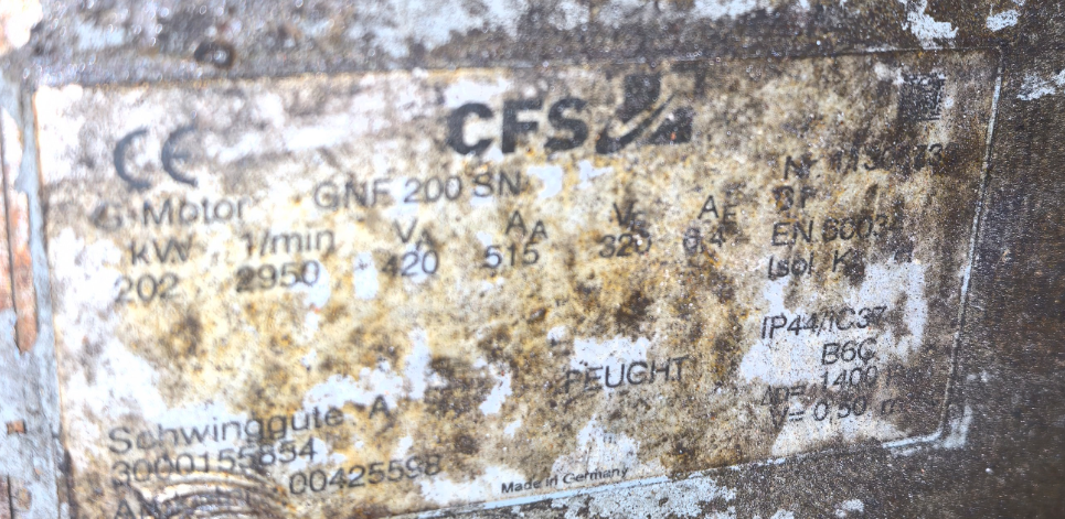求購一臺二手德國CFS振動電機