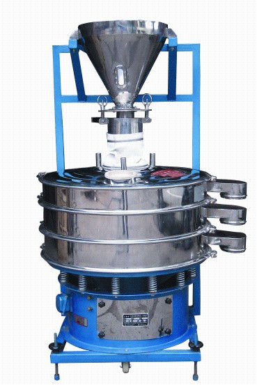 鴻運(yùn)自動(dòng)卸料篩分工作站，集粉體儲(chǔ)存.供料和篩分為一體