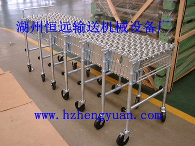 伸縮式輸送機，福來輪伸縮式輸送機，無動力福來輪伸縮機