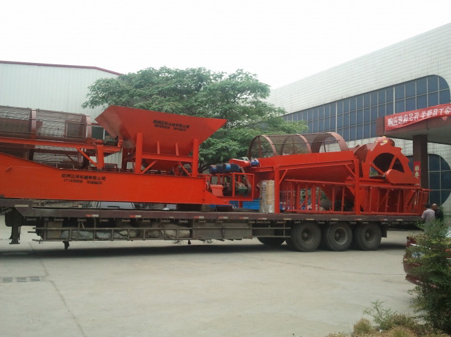 輪式洗砂機/洗砂機設(shè)備/強力洗砂機