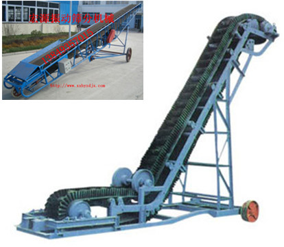 大理石裝車用皮帶輸送機(jī)，石粉石料用輸送帶/移動(dòng)式皮帶輸送帶