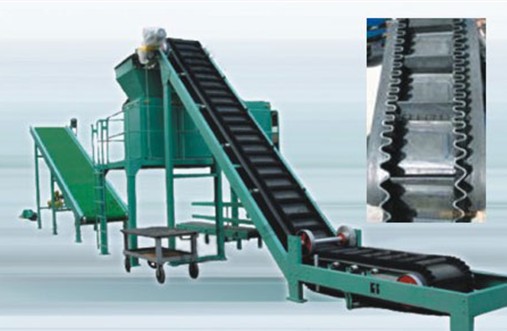 新鄉(xiāng)市嘉鴻機械 DJ-Ⅱ大傾角皮帶輸送機