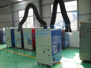 山東淄博車間電焊粉塵處理機，移動式焊接煙塵凈化器
