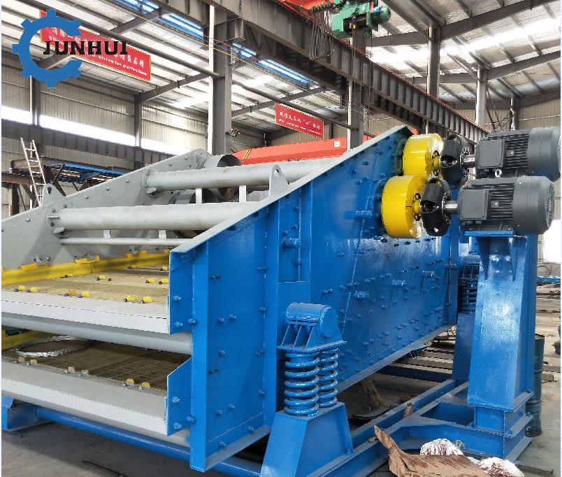 沙子泥土脫水篩廠家，時產(chǎn)5-10立方礦用脫水篩多少錢一臺