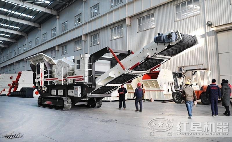 購(gòu)買(mǎi)建筑垃圾處理設(shè)備，時(shí)產(chǎn)280噸的履帶移動(dòng)破碎機(jī)價(jià)格LYW81