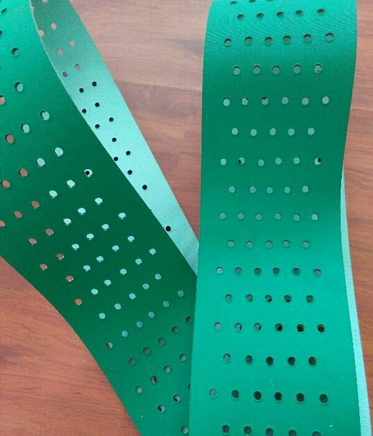 沖孔pvc輸送帶，打孔皮帶，打孔漏水透風(fēng)pvc傳送帶