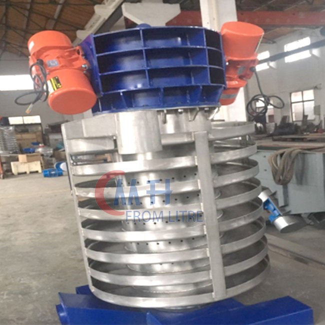 味精粉垂直振動(dòng)提升機(jī)盤(pán)式震動(dòng)給料機(jī)