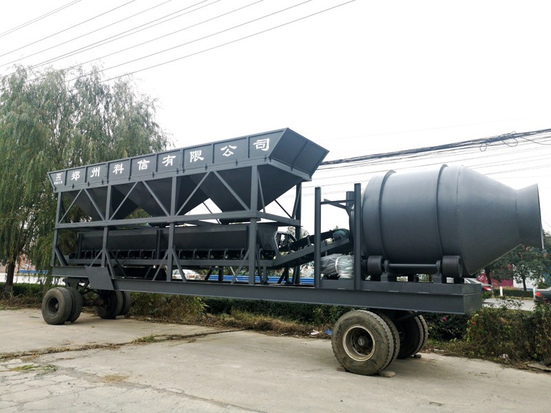邳州移動攪拌站案例|移動滾筒攪拌站型號多