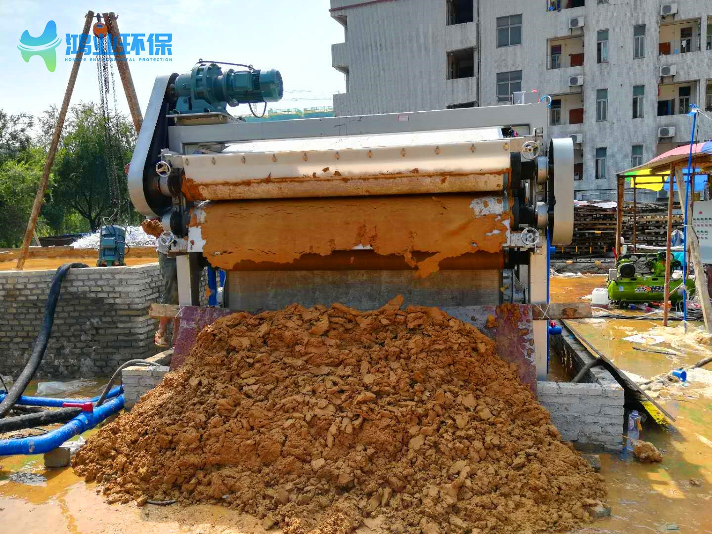  機制砂泥漿脫水機 石英石制砂污水處理設備