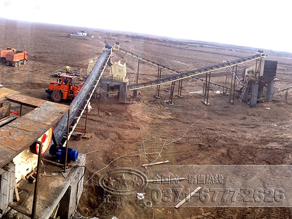 大型砂石料廠圖片及設(shè)備配置_價格WYL104