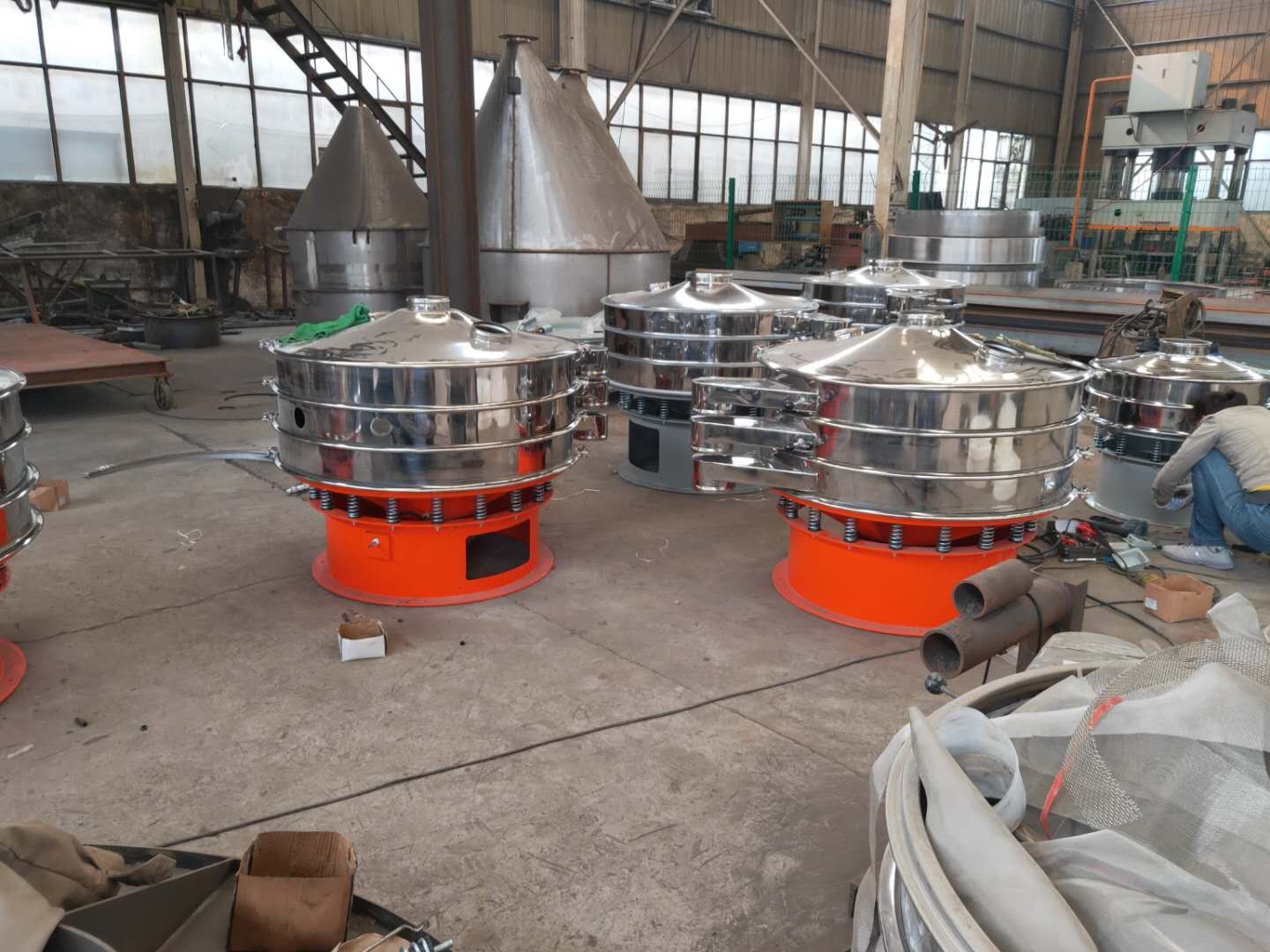 糖粉肉粉多層分級旋振篩合成顆粒過濾直排篩