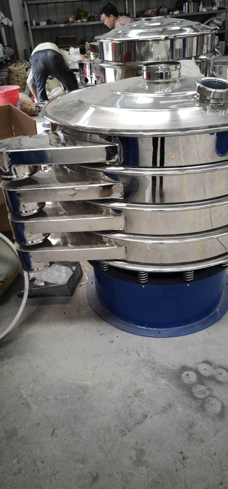 304材質(zhì)的中藥粉過濾篩漿液固液過濾不銹鋼旋振篩