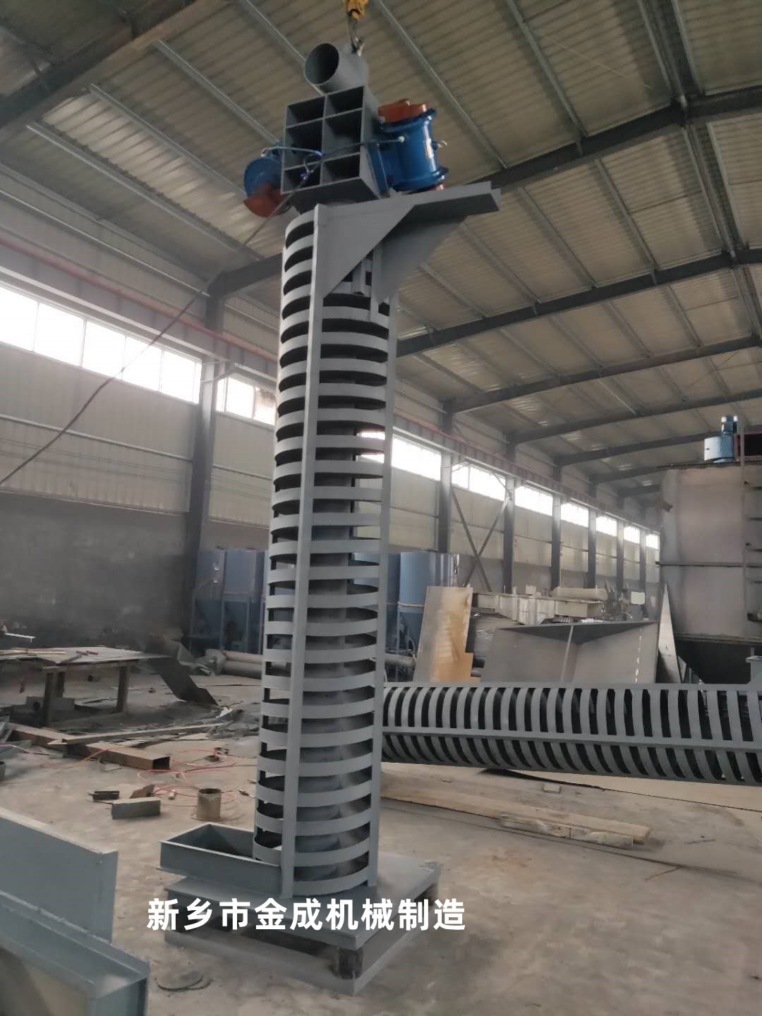 			 供應垂直振動提升機 粉末顆粒降溫輸送機 立式冷卻機			 