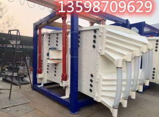 			 樹脂砂電動篩選機石英砂雙四層搖擺篩			 