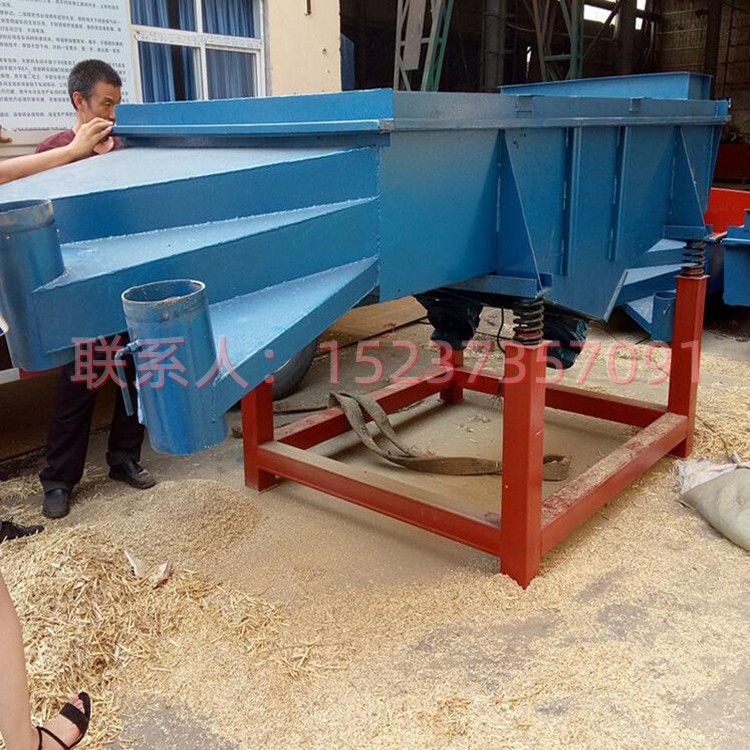 草料去土振動篩 1米寬篩網(wǎng) 麥糠清理篩