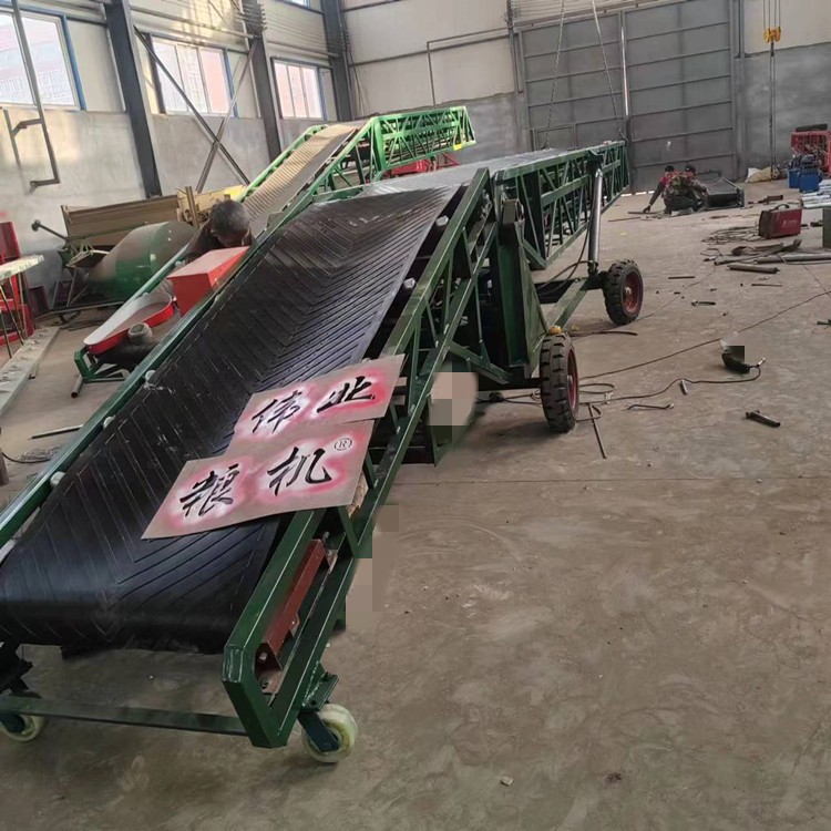 雙翼輸送機(jī)集裝箱裝車雙翼伸縮輸送機(jī)