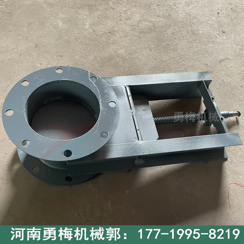 方口圓形排污水卸料閘板閥 手動插板閥