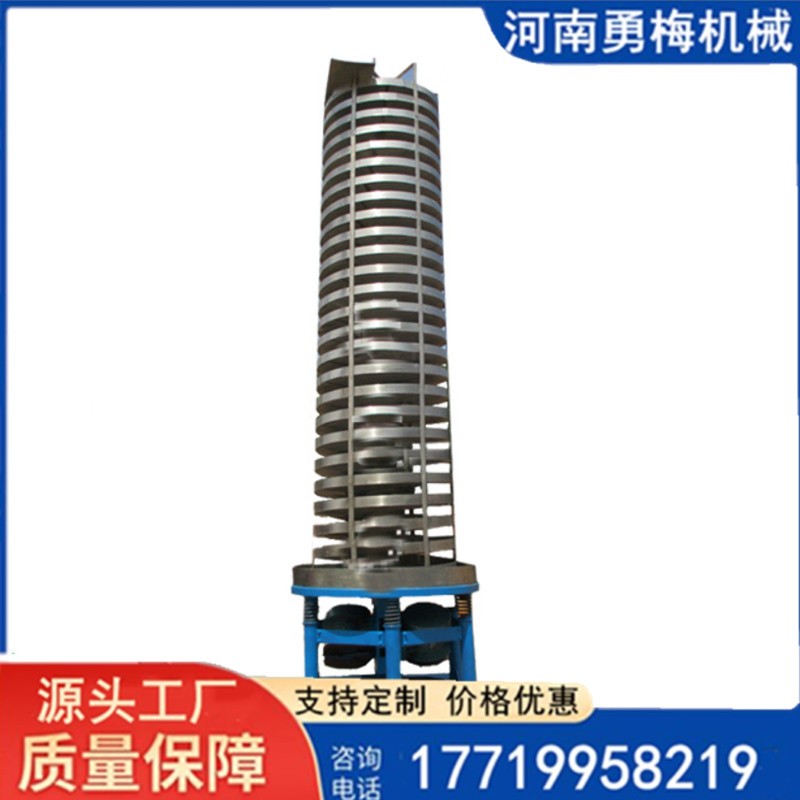 			 塑料顆粒吹風散熱螺旋振動提升機 冷卻干燥垂直上料機			 