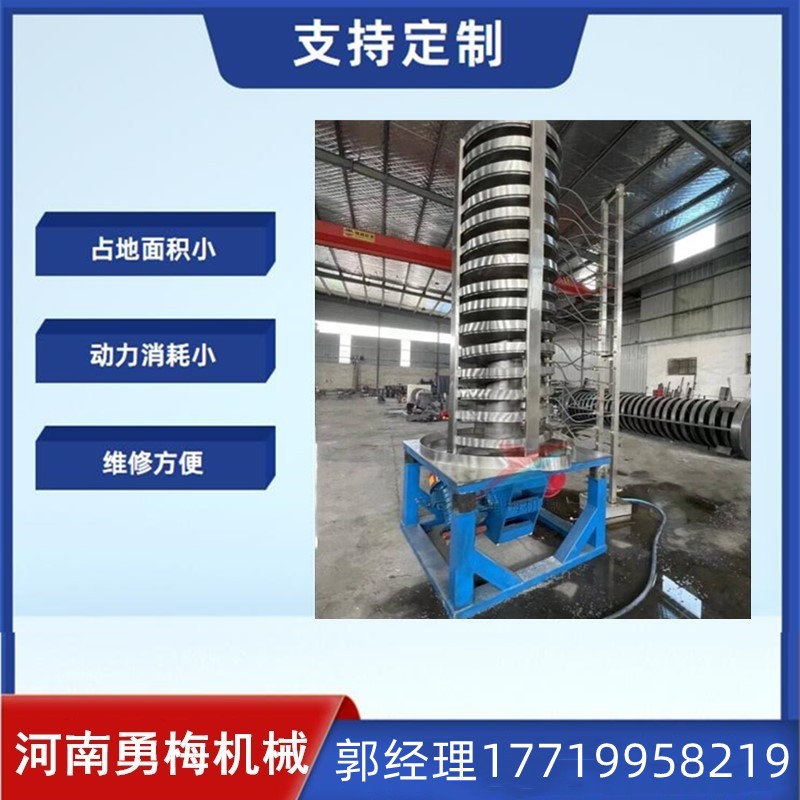 			 塑料尿素顆粒粉末循環水冷卻螺旋垂直提升機 不銹鋼立式螺旋上料機			 
