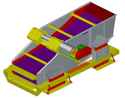 haver振動篩結(jié)構(gòu)圖