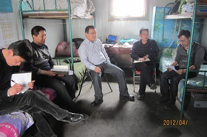 大地工程開發集團公司天津分公司無盲點培訓活動在西北片區進行