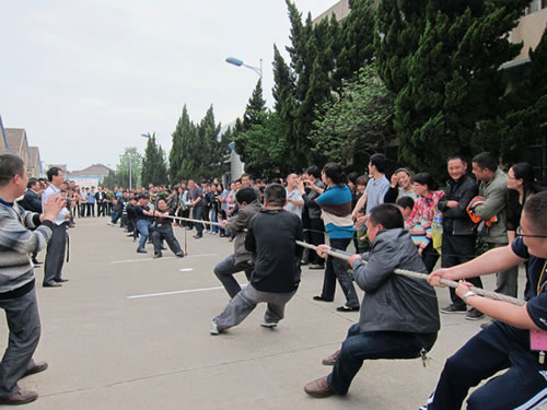 揚州寶飛機電拔河比賽