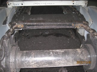 高頻篩帶煤運行