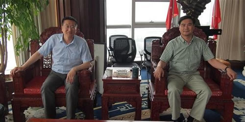 中國砂石協會秘書長韓繼先赴富陽金鑫、上海山美調研