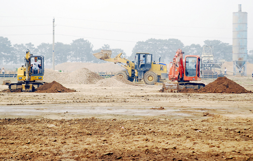 河南維強重工機械項目建設現場