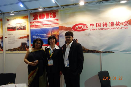 與展會(huì)合作媒體&mdash;&mdash;印度雜志《foundry view》負(fù)責(zé)人合影