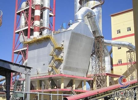 九正通明水泥廠靜電除塵設備大修改造施工現場