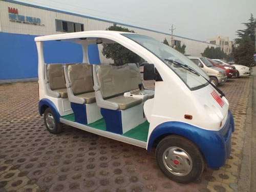 河南威猛振動(dòng)率先引進(jìn)電動(dòng)觀光車 增強(qiáng)企業(yè)文化