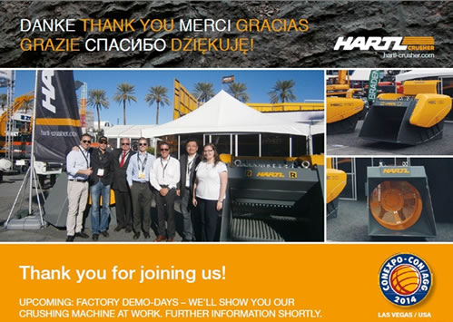 哈特HARTL亮相2014年美國(guó)工程機(jī)械展覽會(huì)