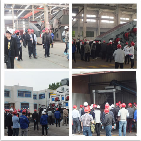 河南威猛振動(dòng)車間考察