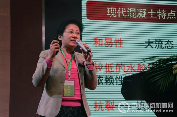 北京科技大學教授劉娟紅作《高品質骨料與現代混凝土》報告