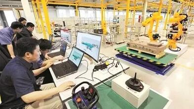 中信重工&ldquo;特種機器人制造智能化工廠&rdquo;項目現場