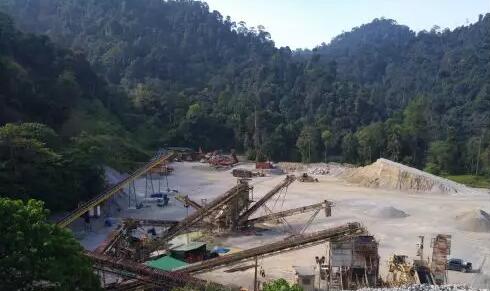 圖一 馬來西亞Lafarge骨料系統生成線