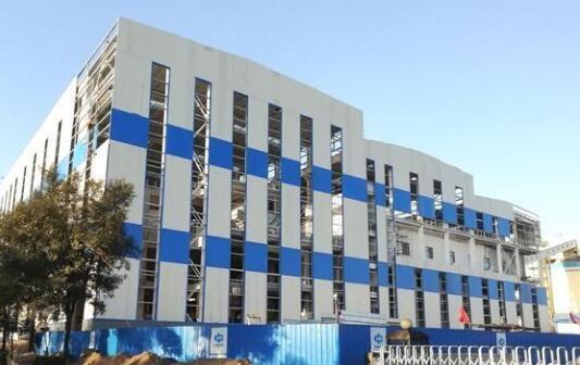 圖為王家嶺選煤廠改擴建工程已建成的主廠房