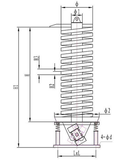 垂直振動(dòng)提升機(jī)圖紙 垂直振動(dòng)提升機(jī)圖紙