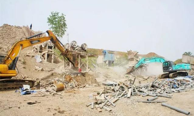 鄧州市對違法開采礦產資源和破壞生態環境的行為說NO