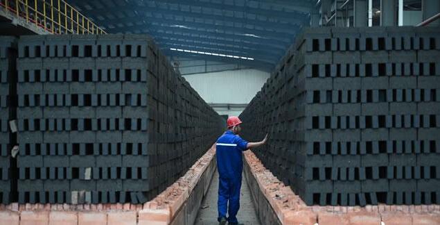 環保磚正在進行干燥