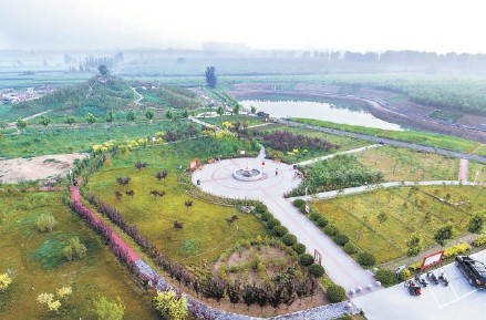 建成后的雄縣雄山公園