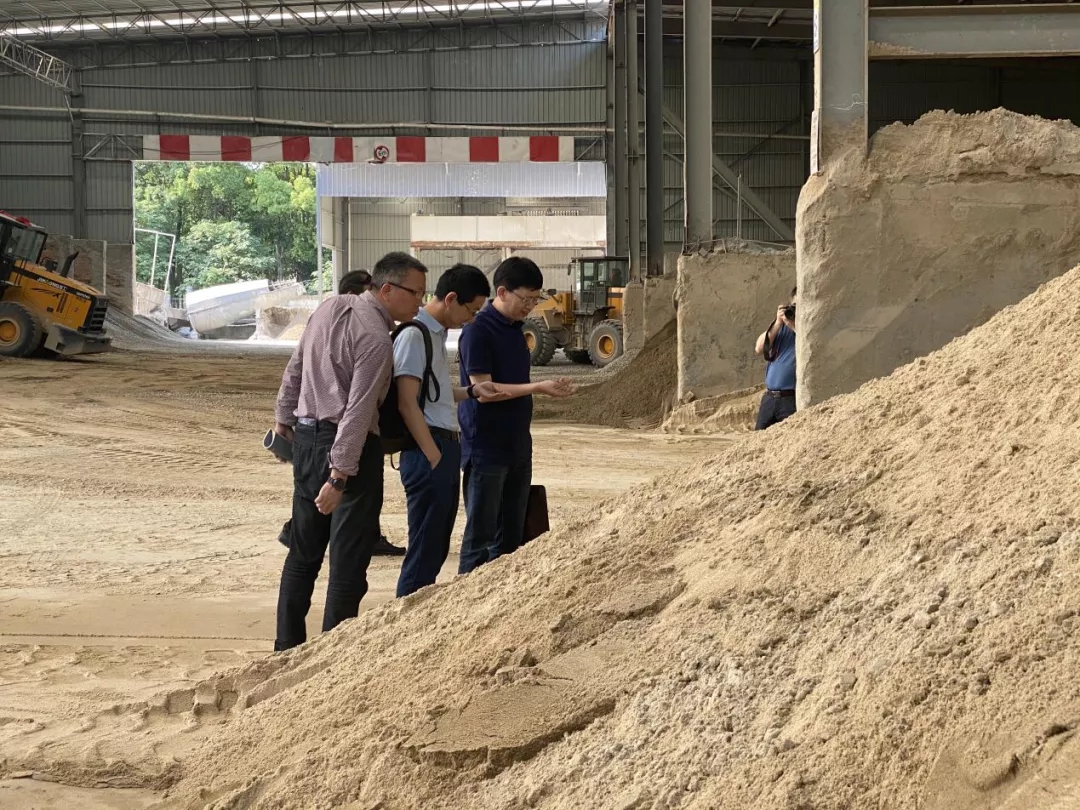 市建材管理服務中心對建筑用砂進行質量抽檢