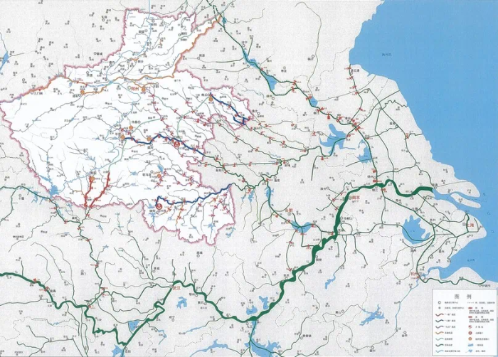 河南省內河航道與港口布局規劃圖（2022&mdash;2035年）