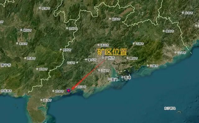 礦區大致地理位置
