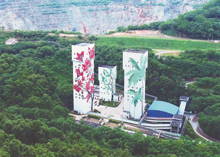 石碌礦山生態(tài)復(fù)綠。海南礦業(yè)供圖