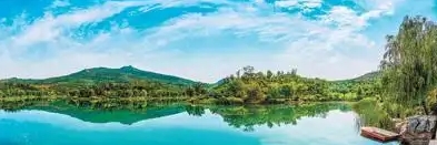 修復后的紫山風景。