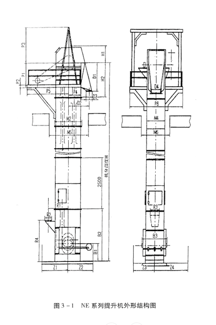 NE系列板鏈斗式提升機